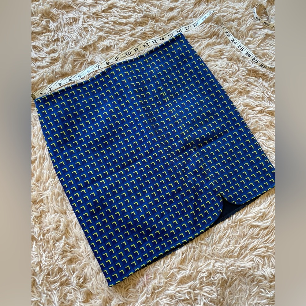 Paco Rabanne square illusion polyester mini skirt